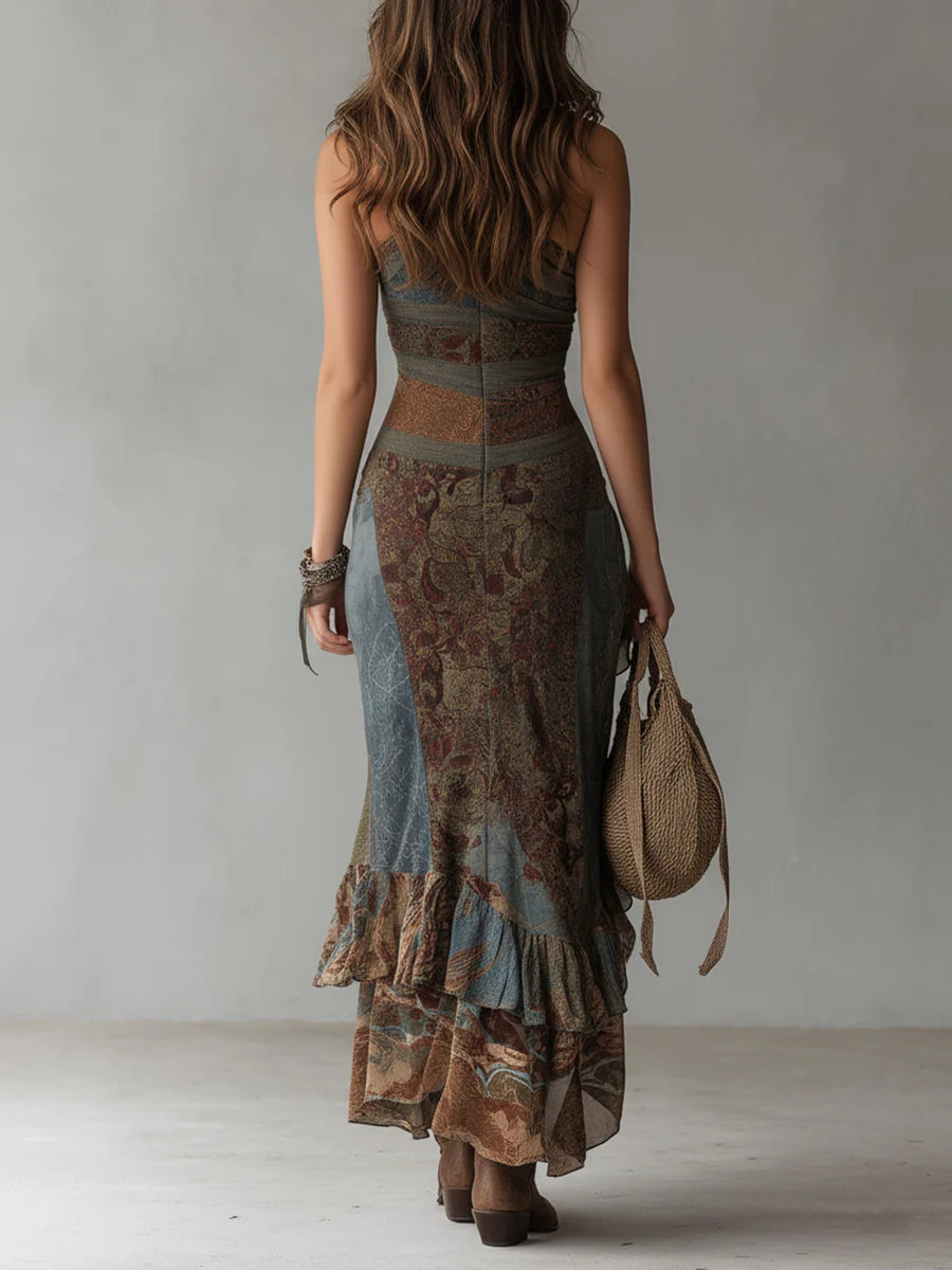 Elena | Vestido Étnico Asimétrico