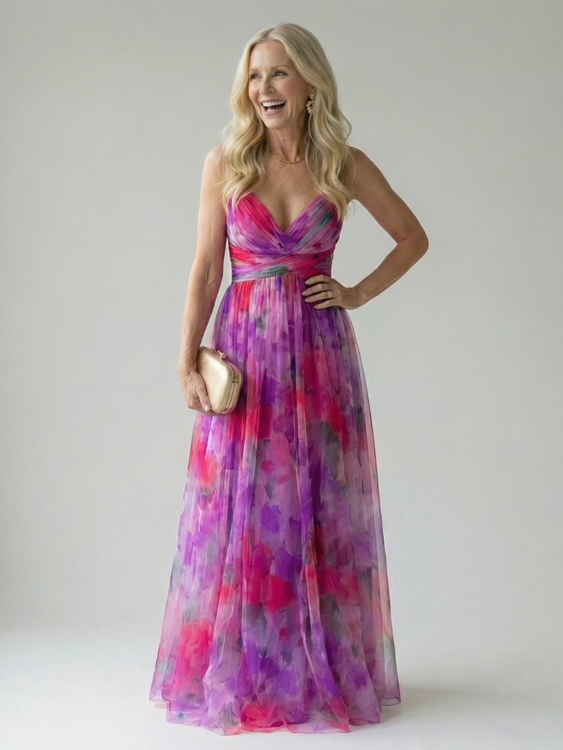 Isel | Vestido maxi cruzado suave