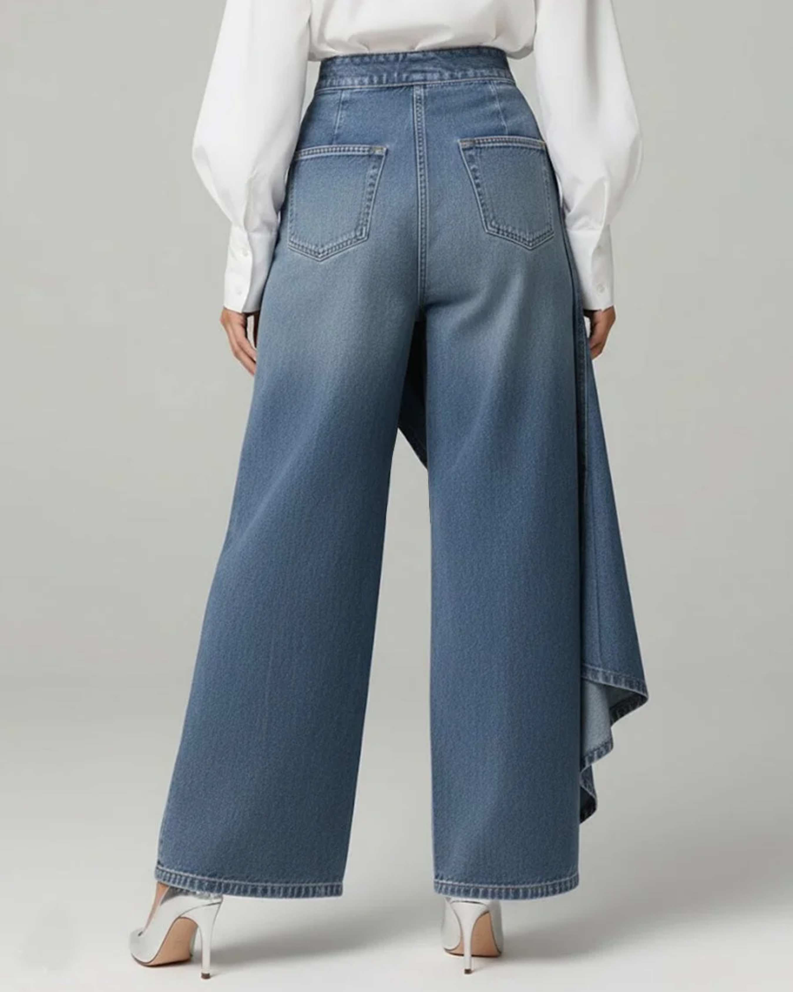 Audrey | Pantalón Denim Cruzado