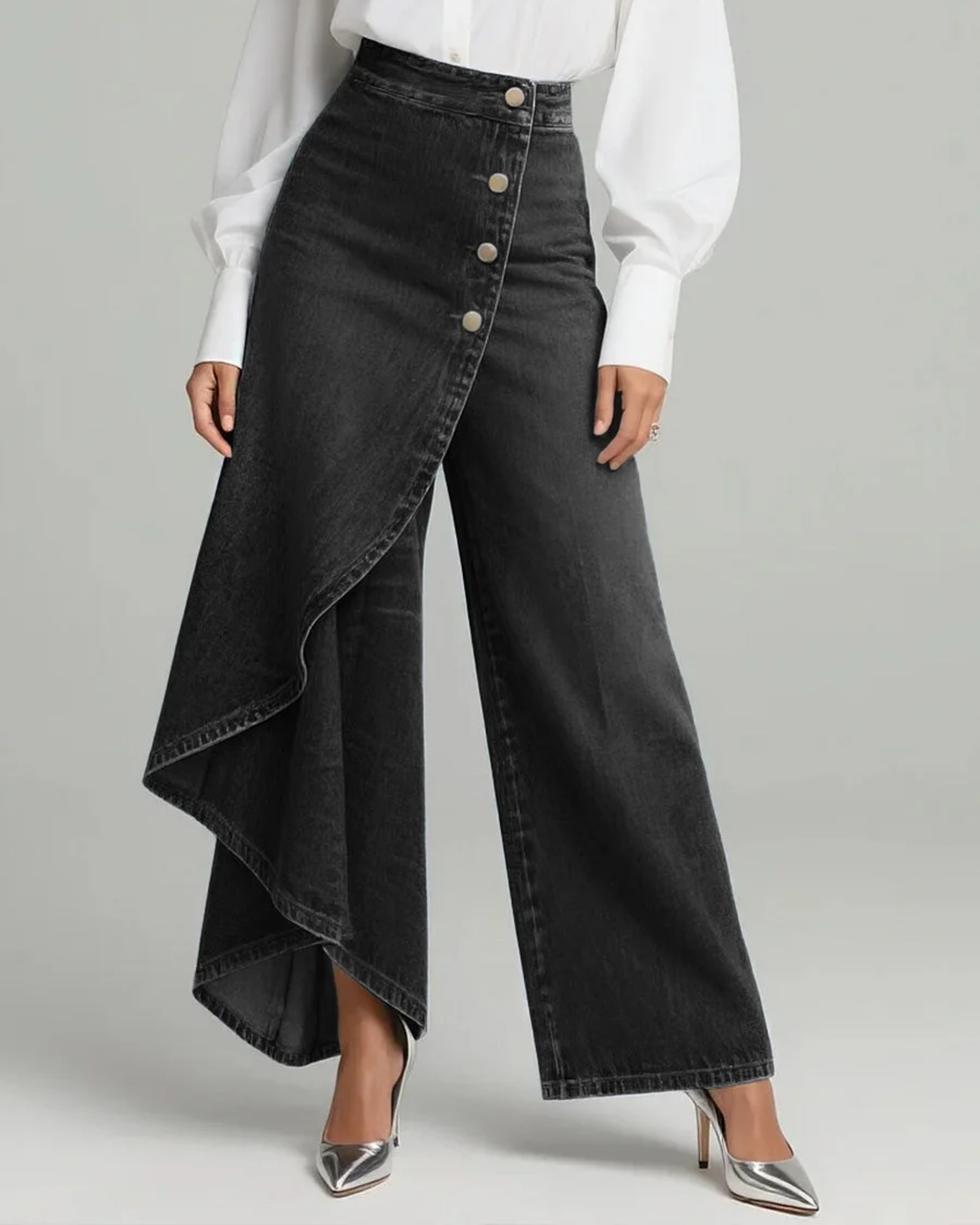 Audrey | Pantalón Denim Cruzado