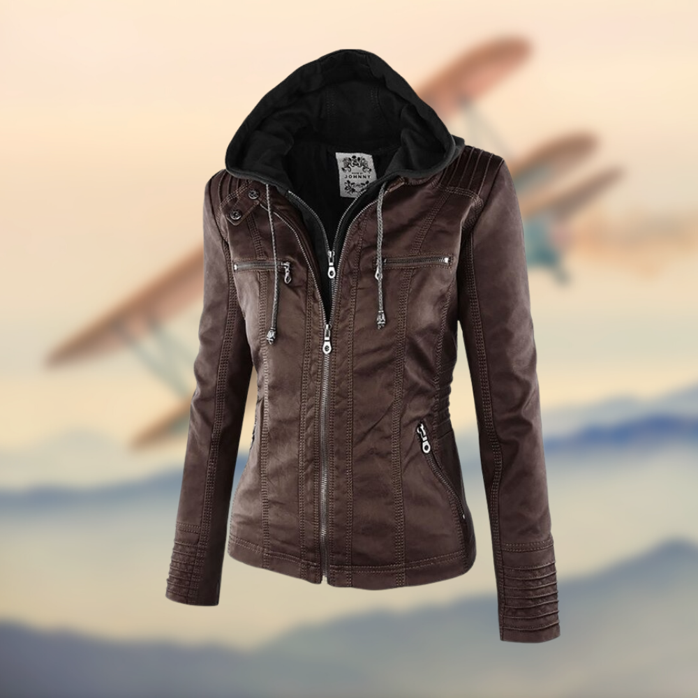 KAROLINE™ La chaqueta de cuero elegante y única