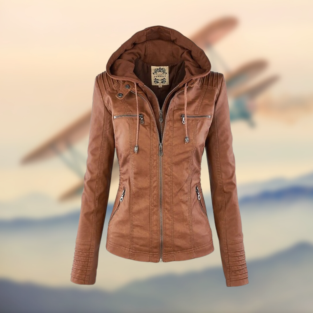 KAROLINE™ La chaqueta de cuero elegante y única