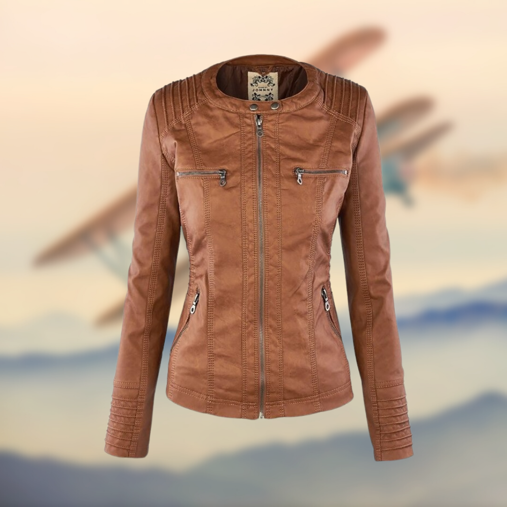 KAROLINE™ La chaqueta de cuero elegante y única