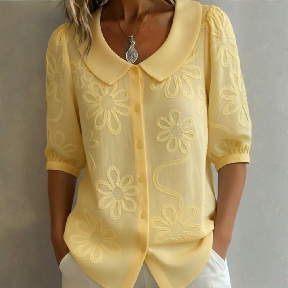 Rosalia | Blusa Floral Bordada