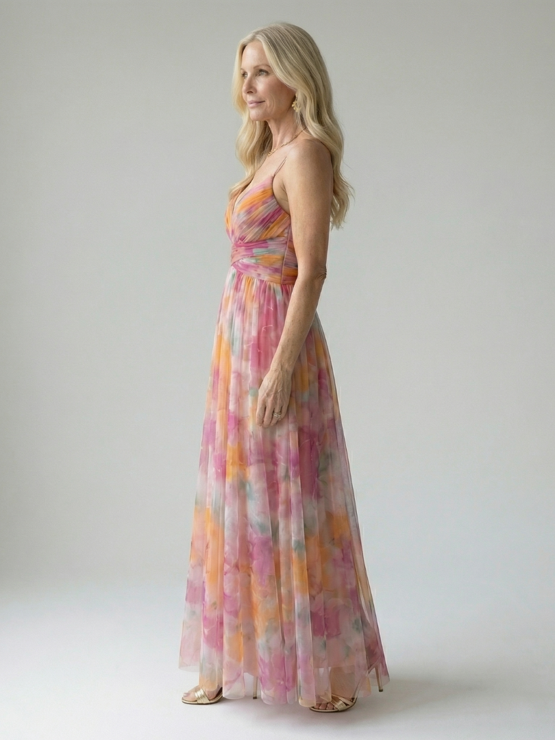 Isel | Vestido maxi cruzado suave