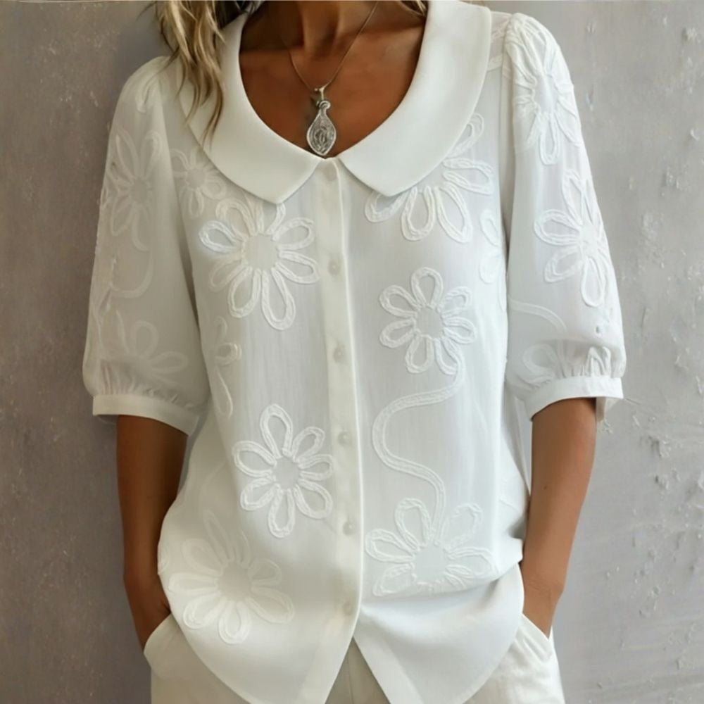 Rosalia | Blusa Floral Bordada