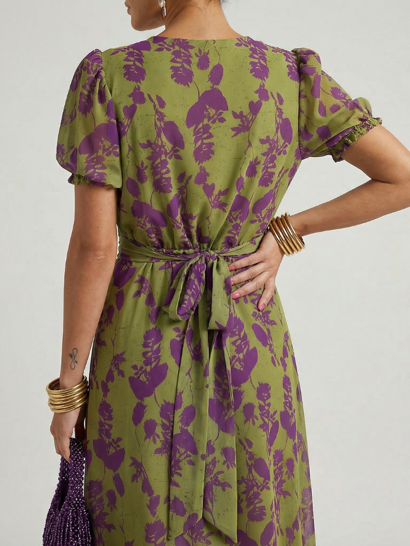 Virel | Vestido midi floral relajado