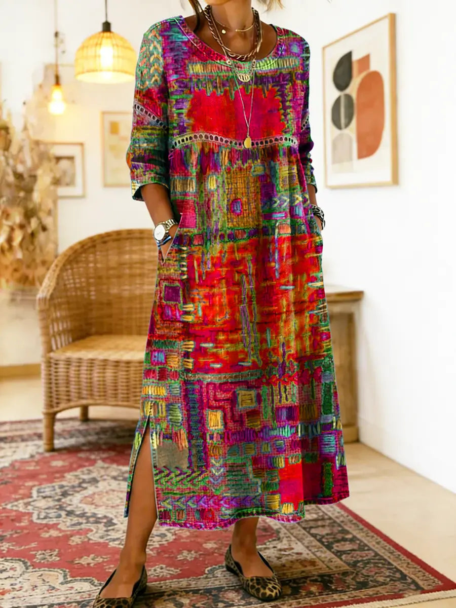 Mariana | Vestido Patchwork Boho