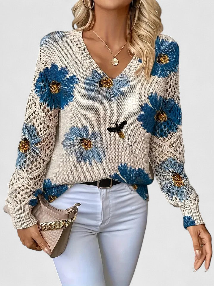 Annelies™ | Jersey elegante con estampado floral