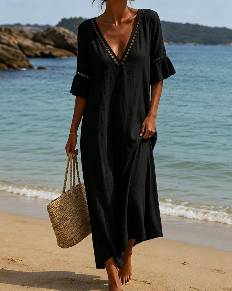 Nellina | Vestido Largo con Escote en V