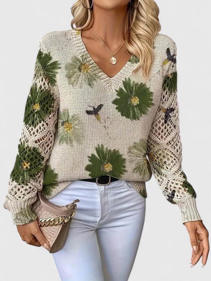 Annelies™ | Jersey elegante con estampado floral