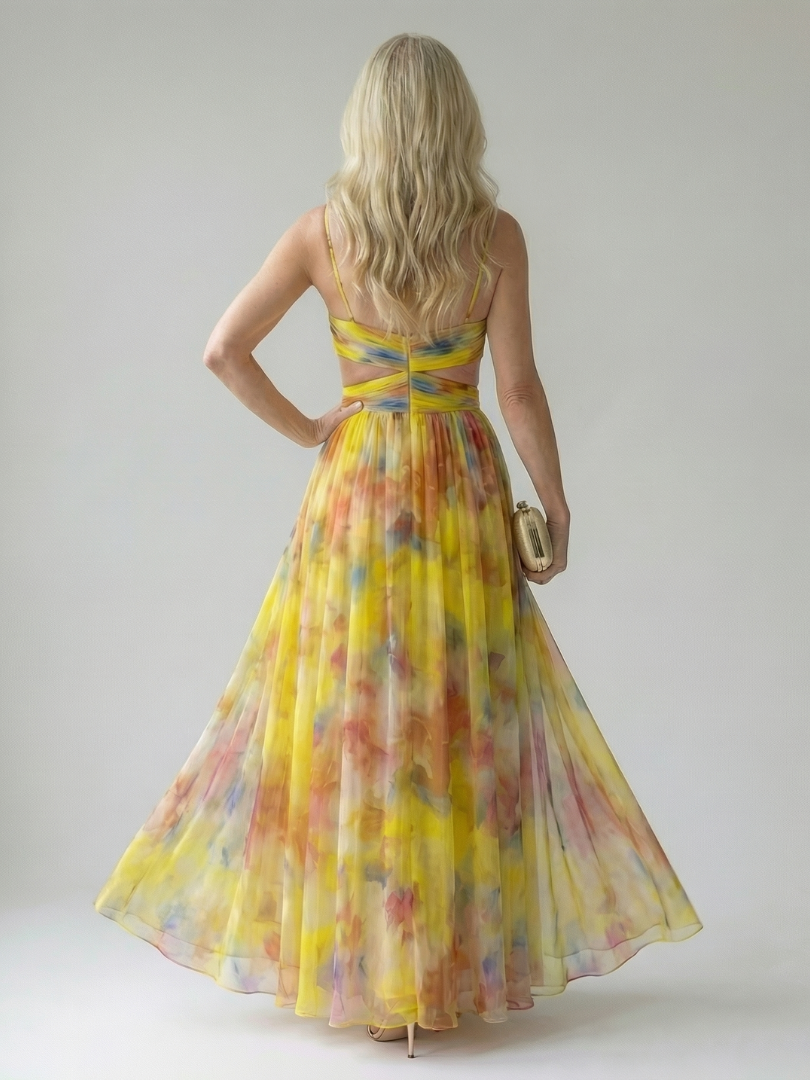 Isel | Vestido maxi cruzado suave