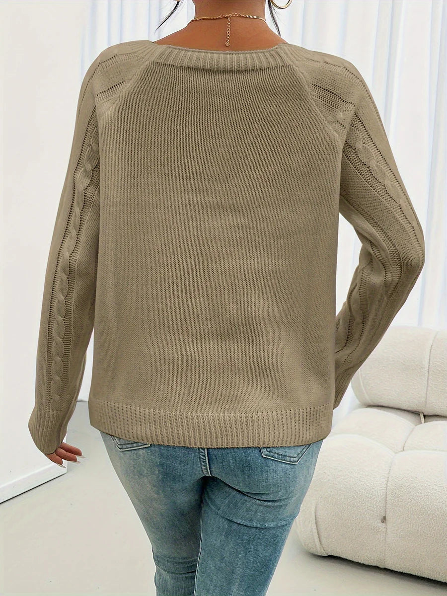 Lotte | Jersey de invierno de cable recto de lujo