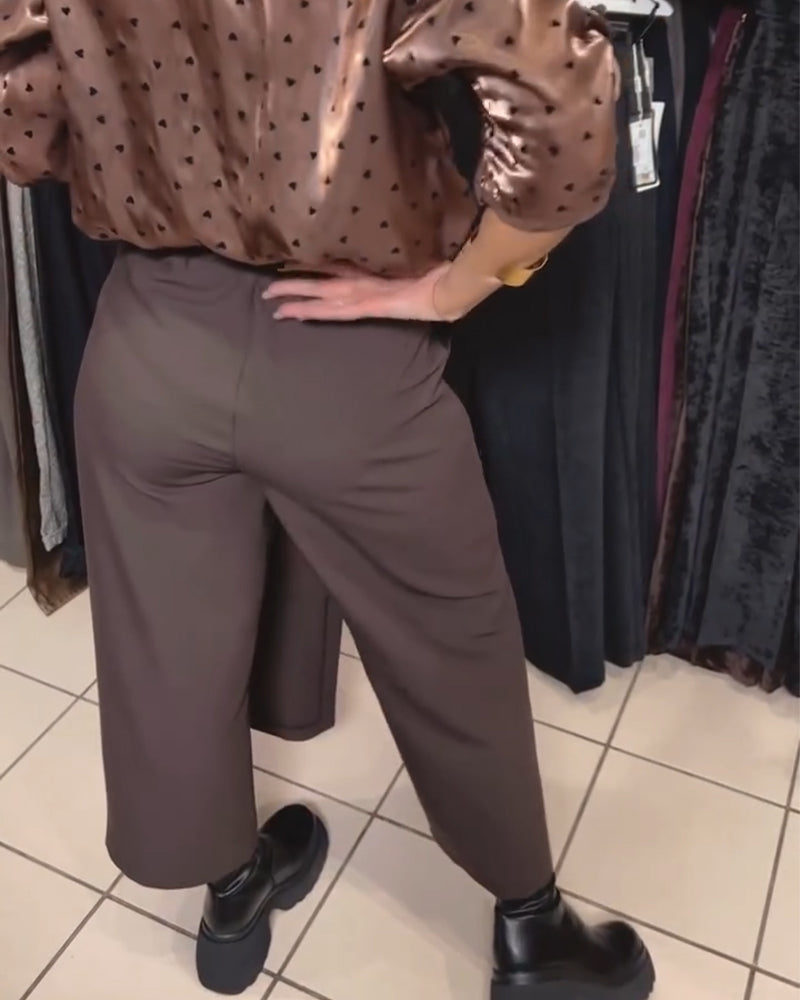 Pantalones casuales elegantes con cremallera