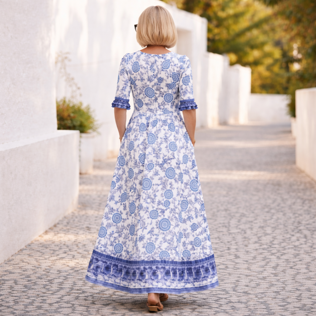 Elly | Vestido floral elegante con vibra primaveral