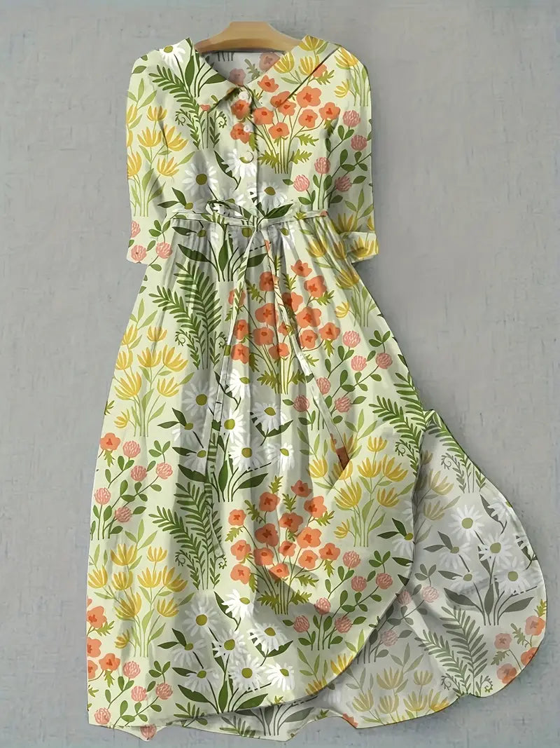 Livia | Vestidos florales favorecedores del abdomen
