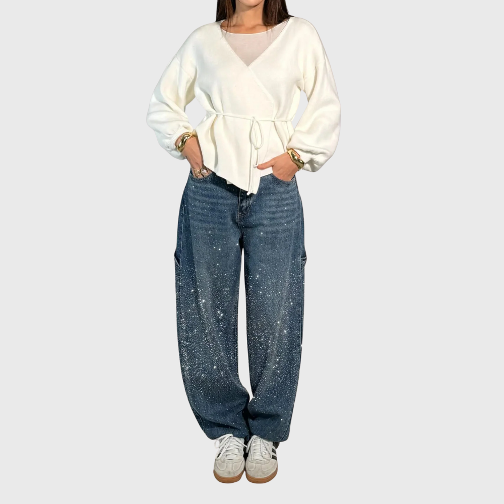 Vaqueros globo tipo carpenter de denim