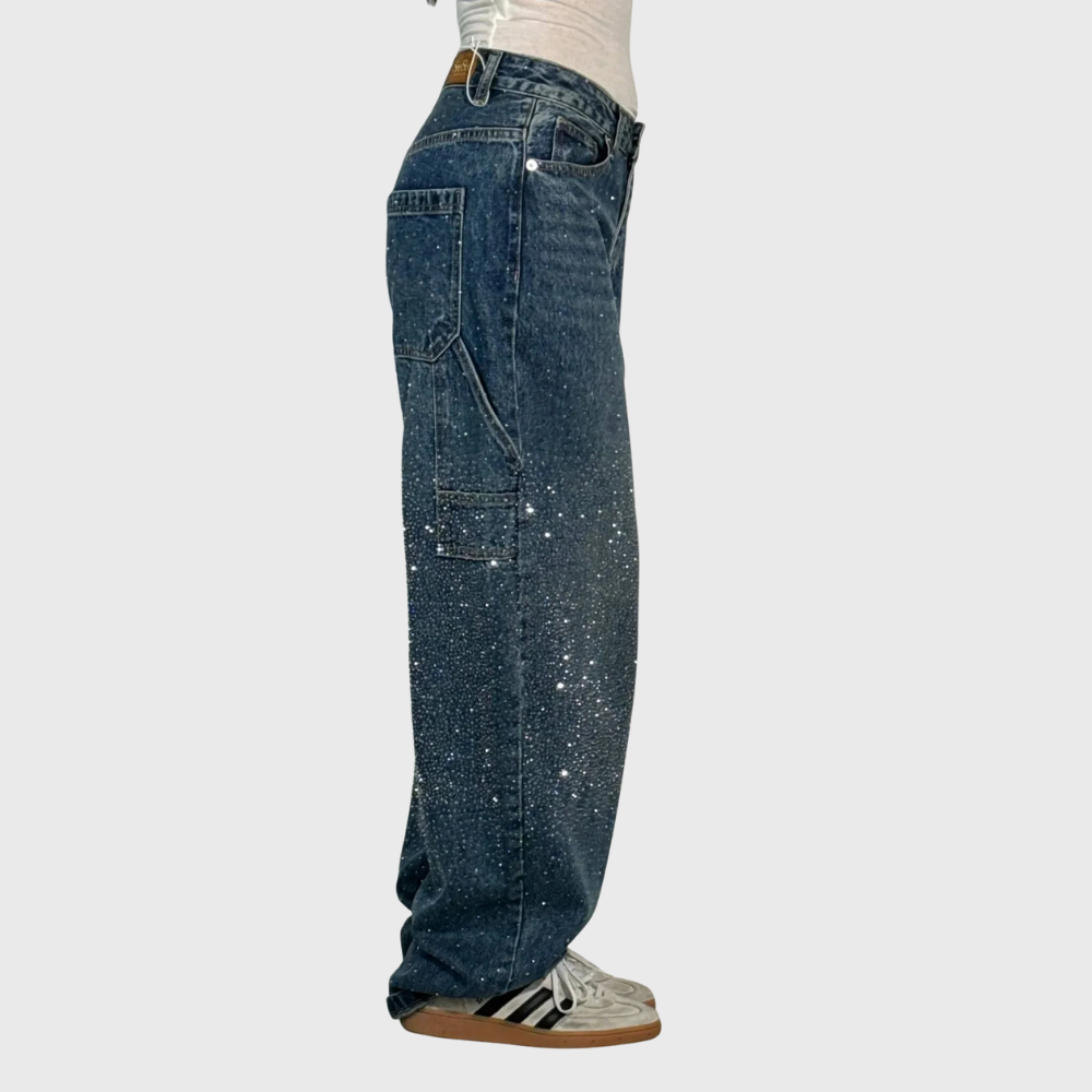 Vaqueros globo tipo carpenter de denim