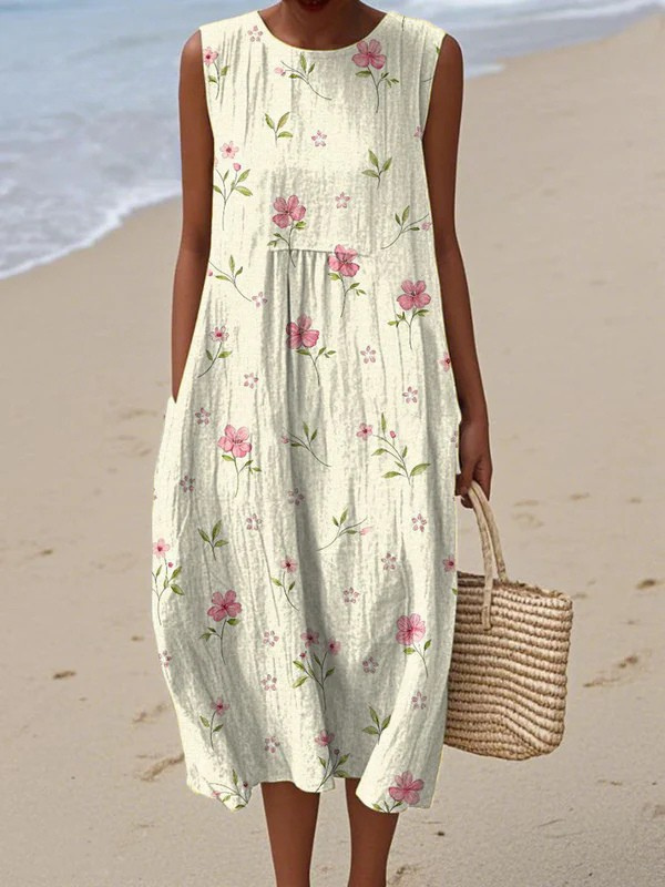 Esme | Vestido Estampado de Verano Sin Mangas