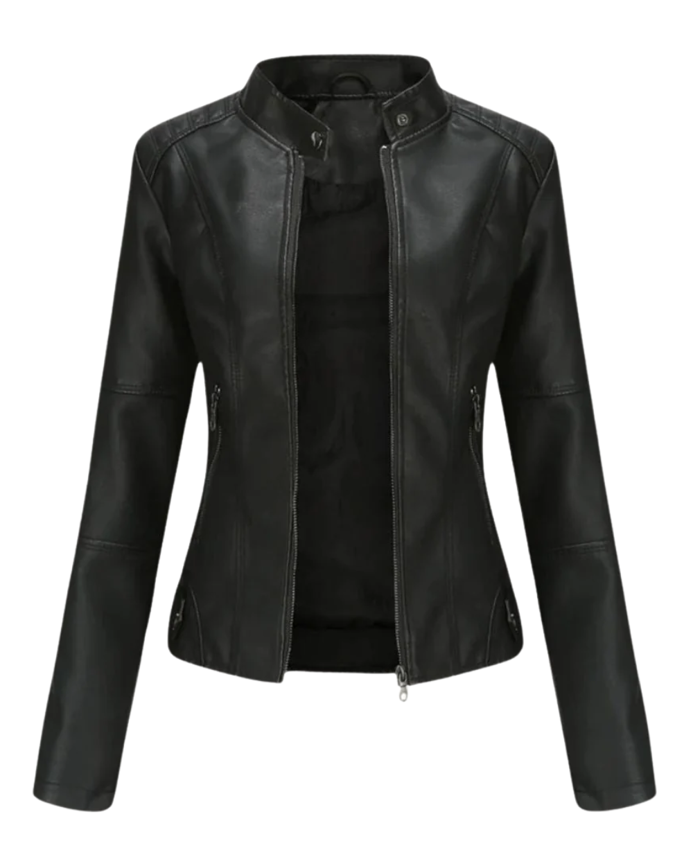 Lessy | Chaqueta de cuero sintético elegante