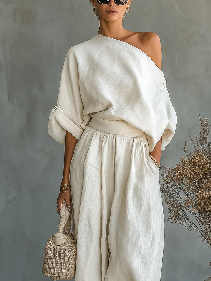 Mila™ | Conjunto de dos piezas con diseño off-shoulder