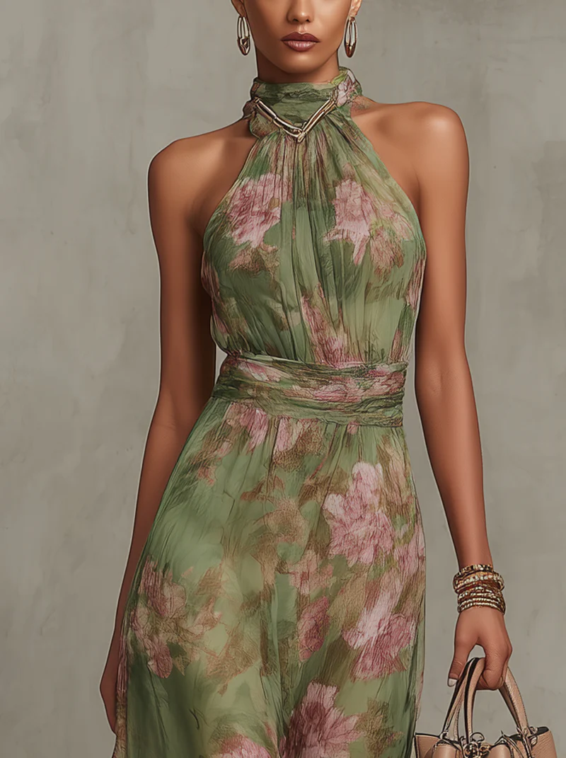Serena | Vestido Floral Halter