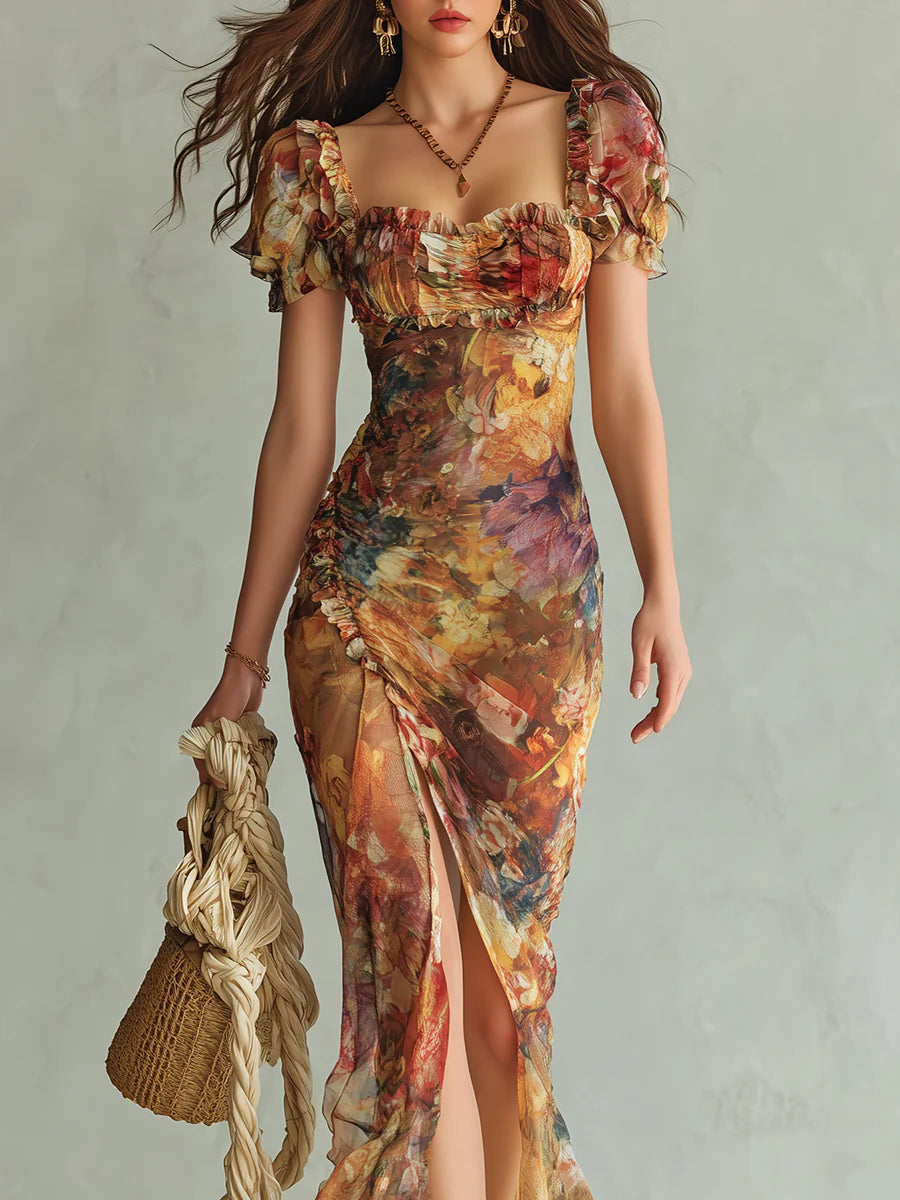 Viola | Vestido Bohemio de Chifón