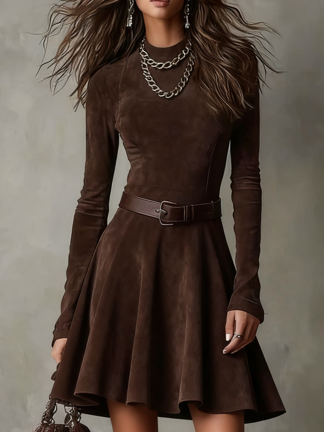 Meredith™ | Minivestido vintage de ante