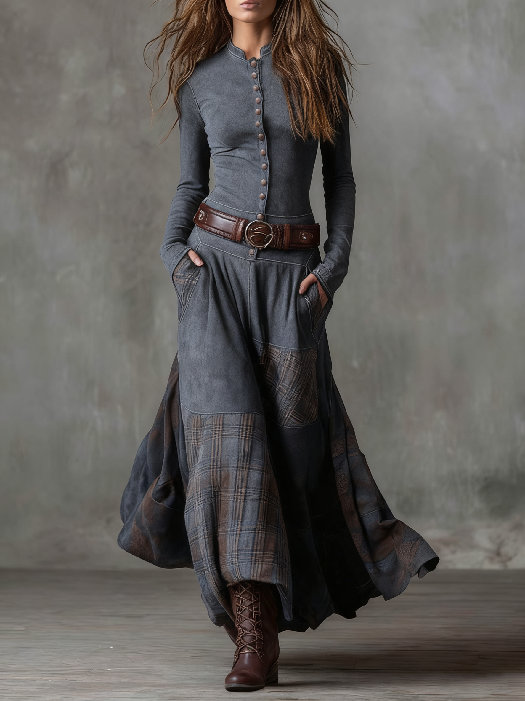 Michelle™ | Vestido maxi de ante