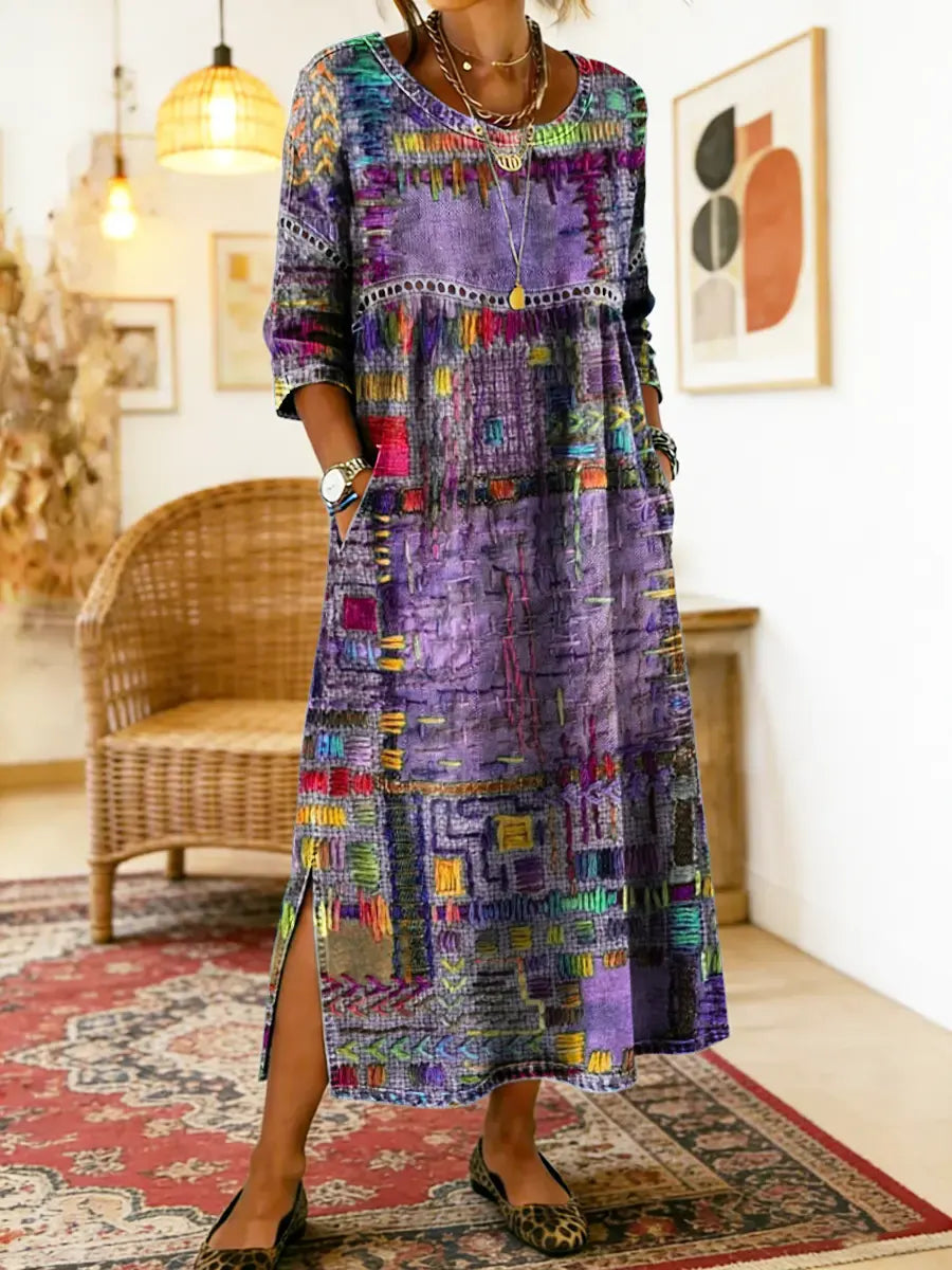 Mariana | Vestido Patchwork Boho