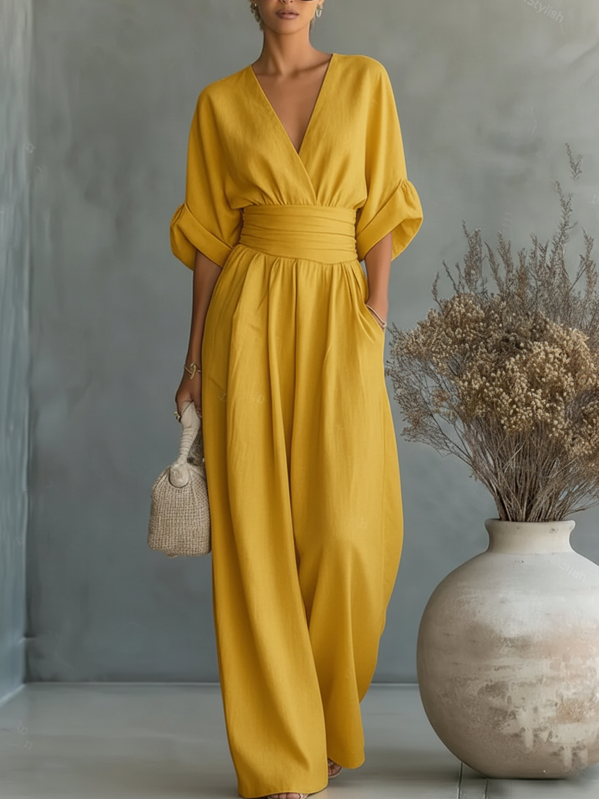 Aurelia | Mono elegante de cuello en V