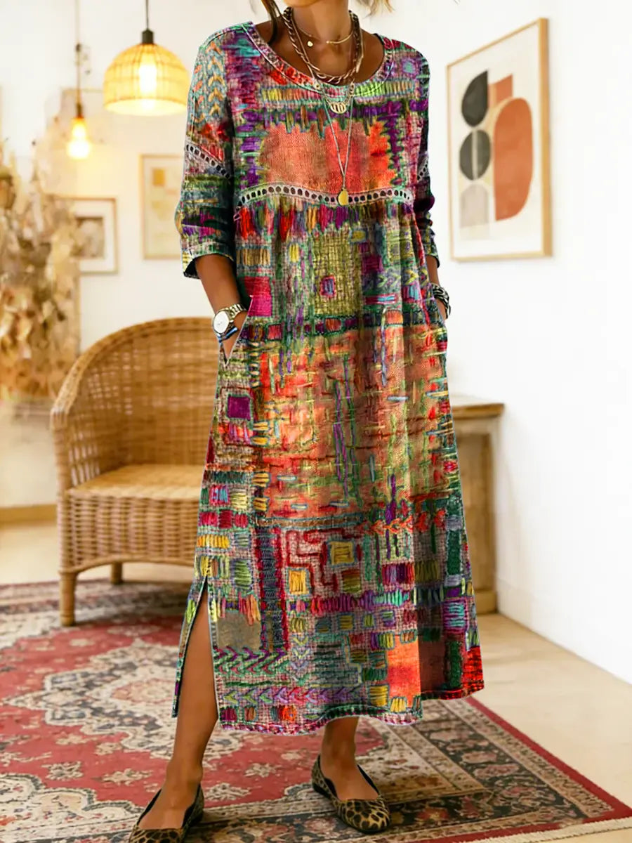 Mariana | Vestido Patchwork Boho