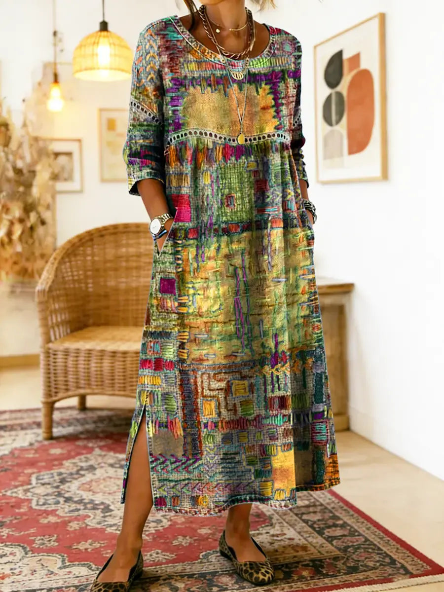 Mariana | Vestido Patchwork Boho