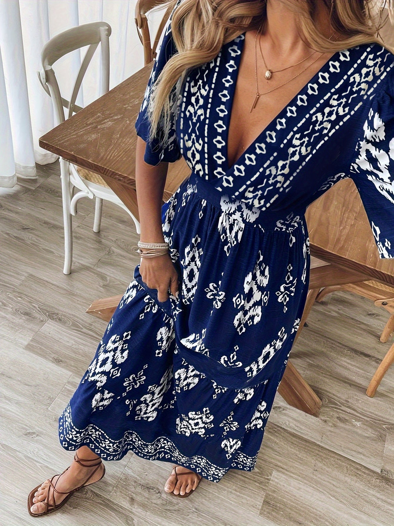 Eloria™ - Vestido maxi boho vintage