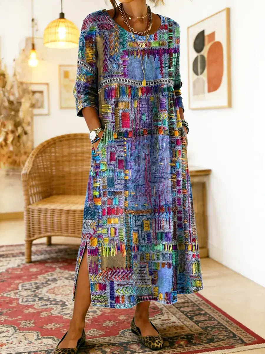 Mariana | Vestido Patchwork Boho