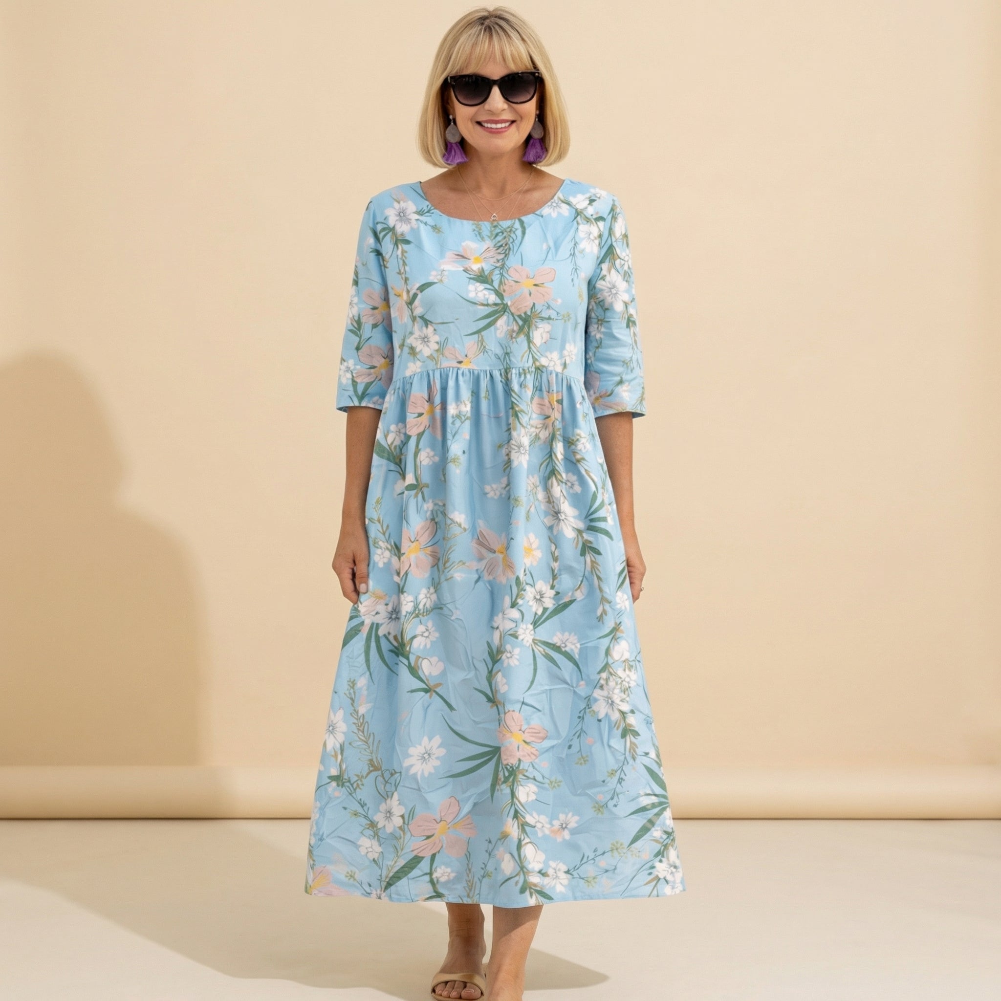 Mary | Summer Floral Dress