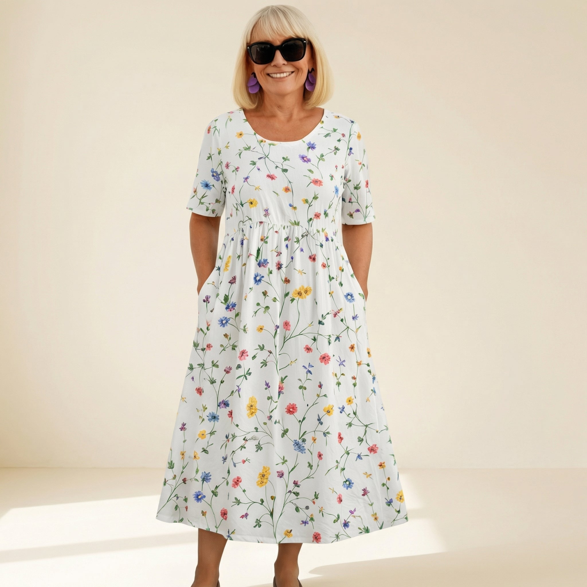 Robin | Vestido floral midi