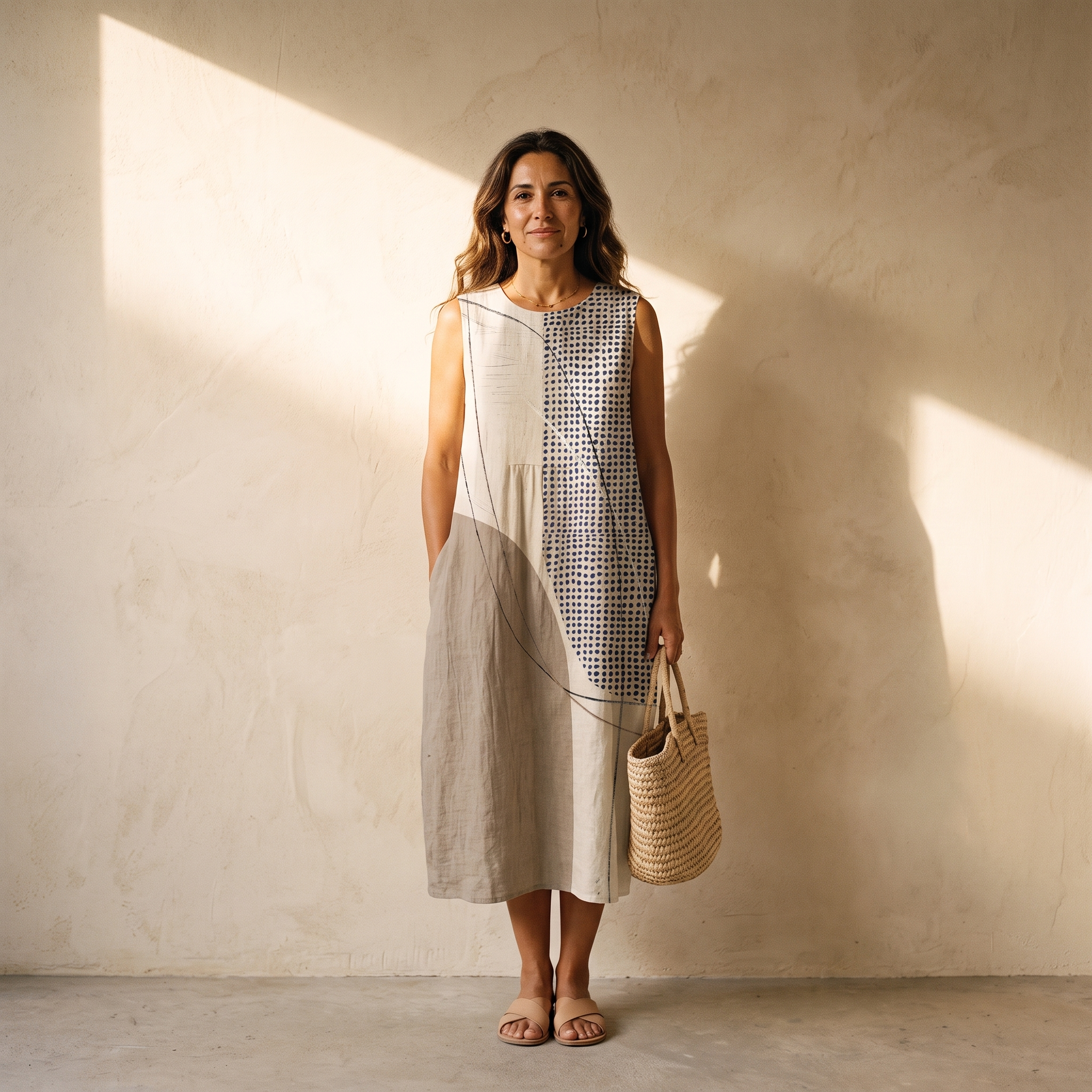 Nova | Vestido Estampado de Verano Sin Mangas