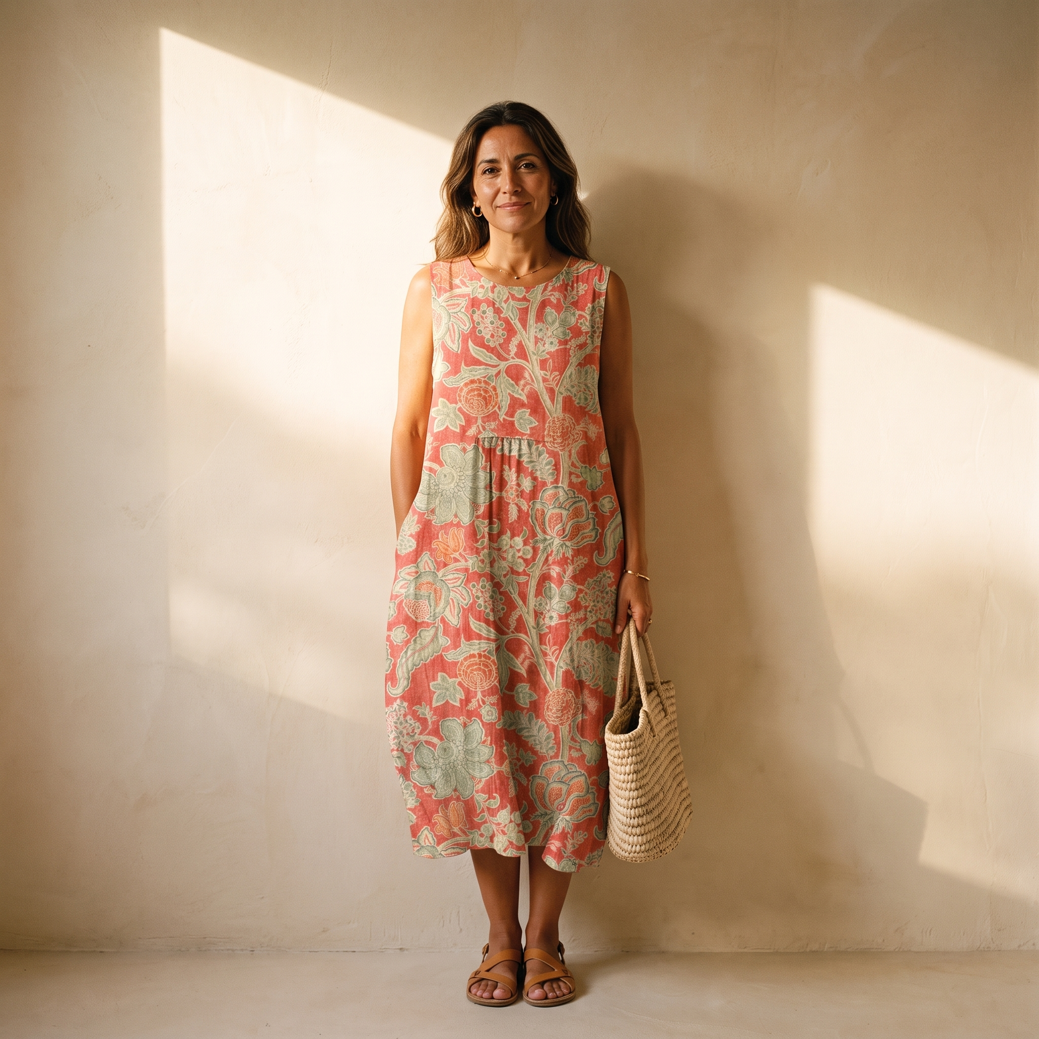 Raya | Vestido Estampado de Verano Sin Mangas