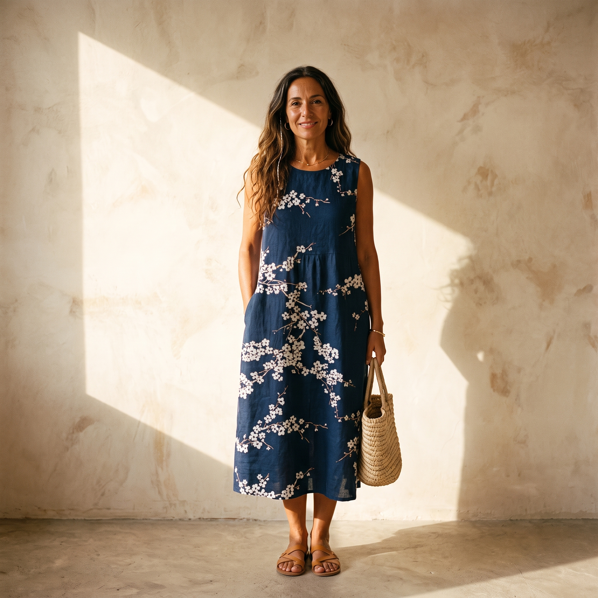 Tesa | Vestido Estampado de Verano Sin Mangas