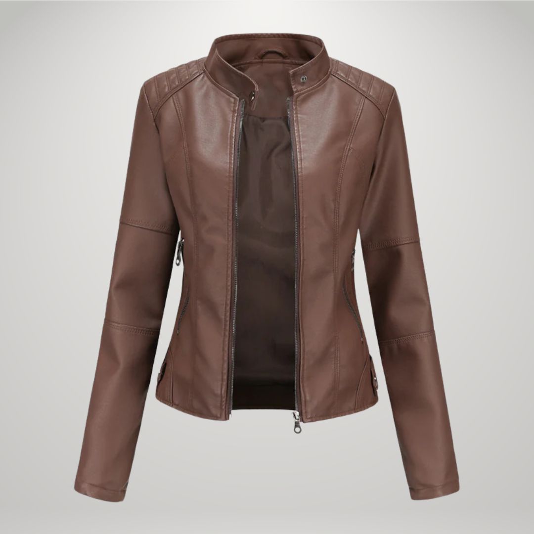 Lessy | Chaqueta de cuero sintético elegante