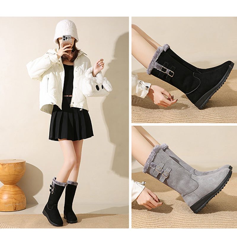 💖💥 ¡Tiempo limitado – 70% DESCUENTO! Botas de nieve hasta la media pierna para mujer, cálidas y elegantes