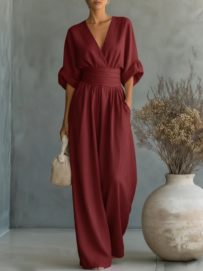 Aurelia | Mono elegante de cuello en V