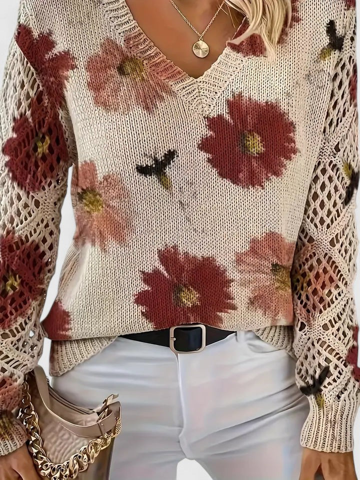 Annelies™ | Jersey elegante con estampado floral