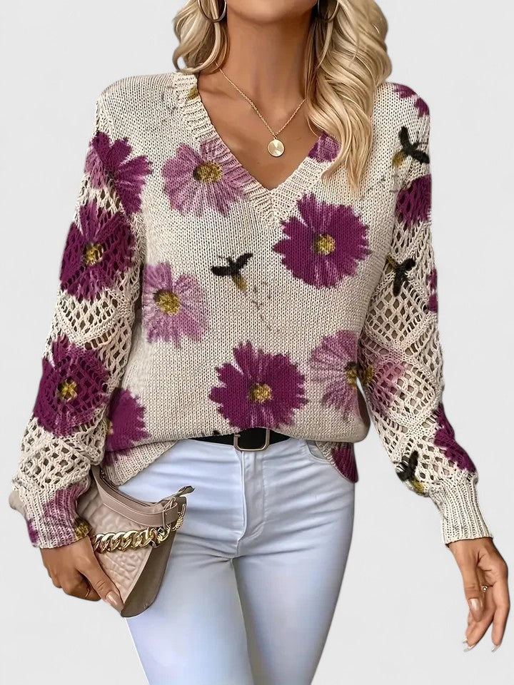 Annelies™ | Jersey elegante con estampado floral