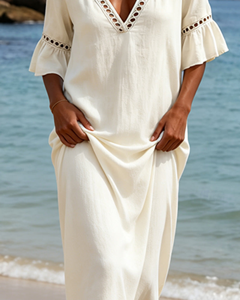 Nellina | Vestido Largo con Escote en V