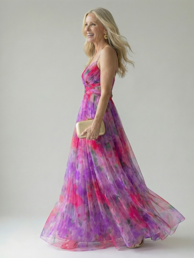 Isel | Vestido maxi cruzado suave