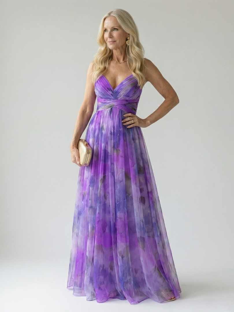Isel | Vestido maxi cruzado suave