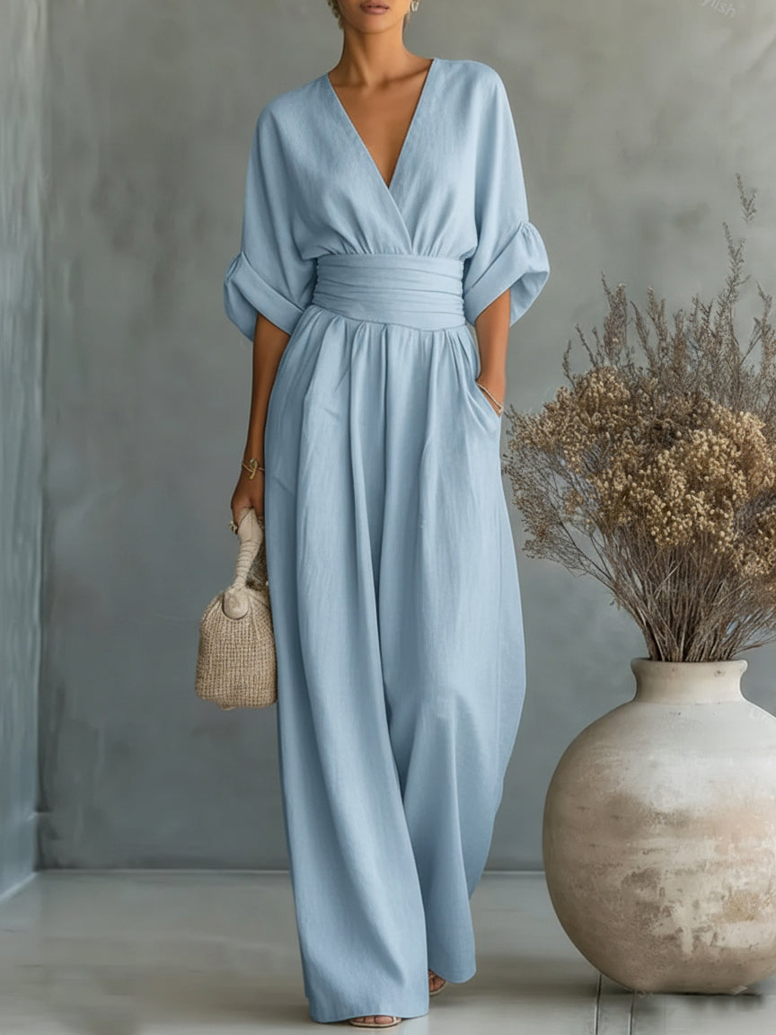 Aurelia | Mono elegante de cuello en V