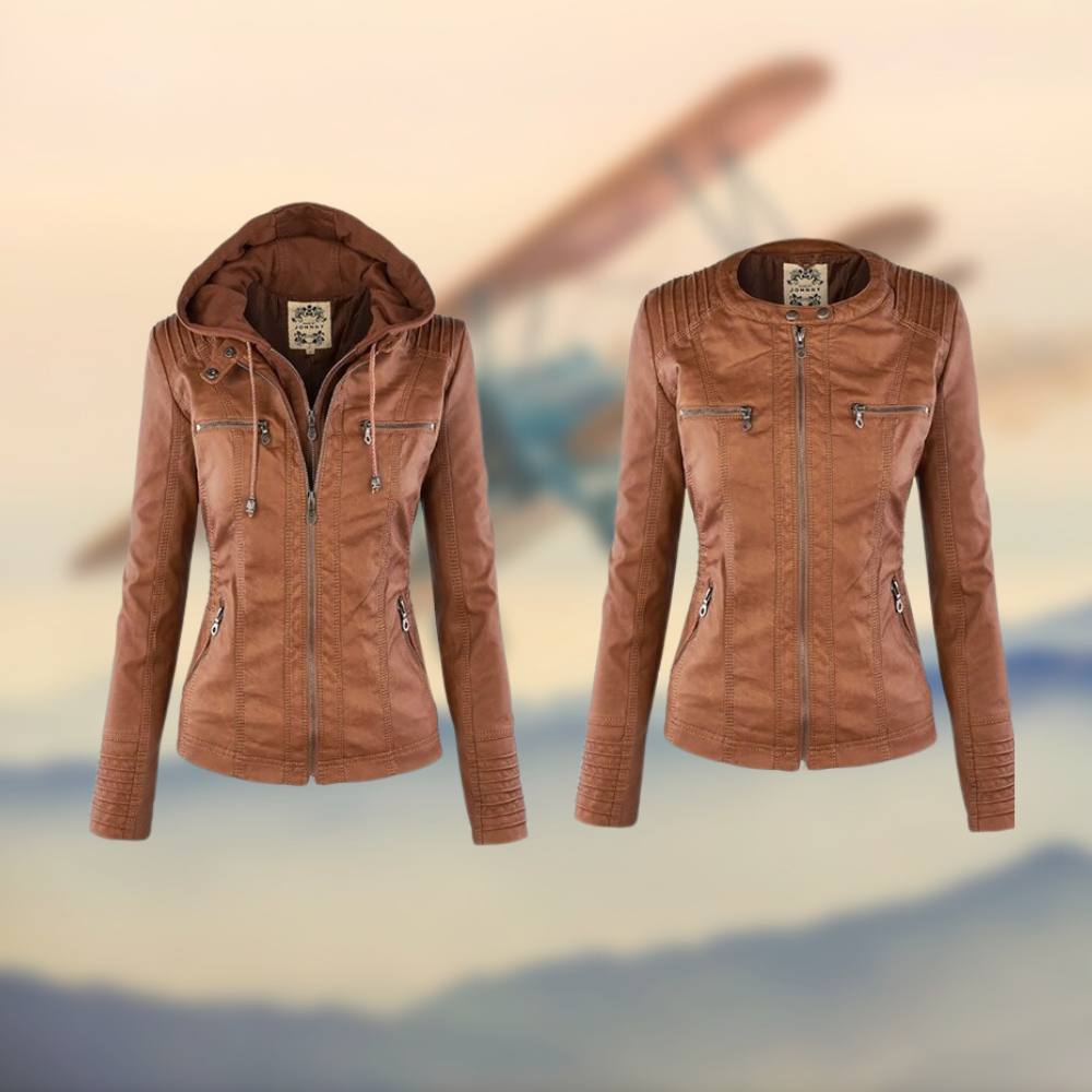 KAROLINE™ La chaqueta de cuero elegante y única